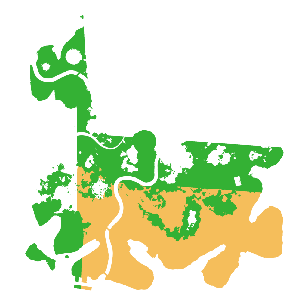 Biome Rust Map: Procedural Map, Size: 3550, Seed: 18667