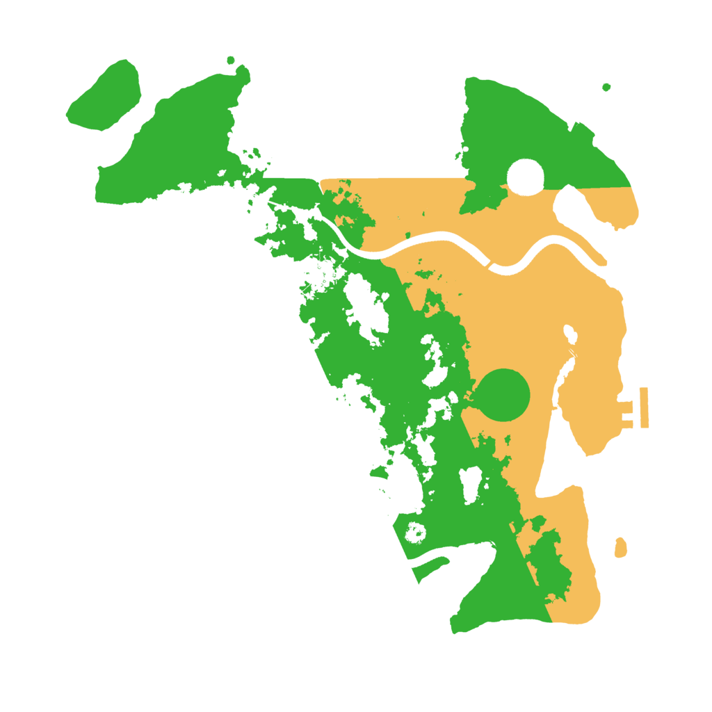 Biome Rust Map: Procedural Map, Size: 3550, Seed: 523939
