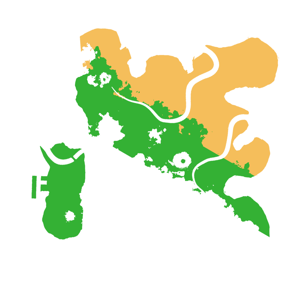 Biome Rust Map: Procedural Map, Size: 2700, Seed: 548655