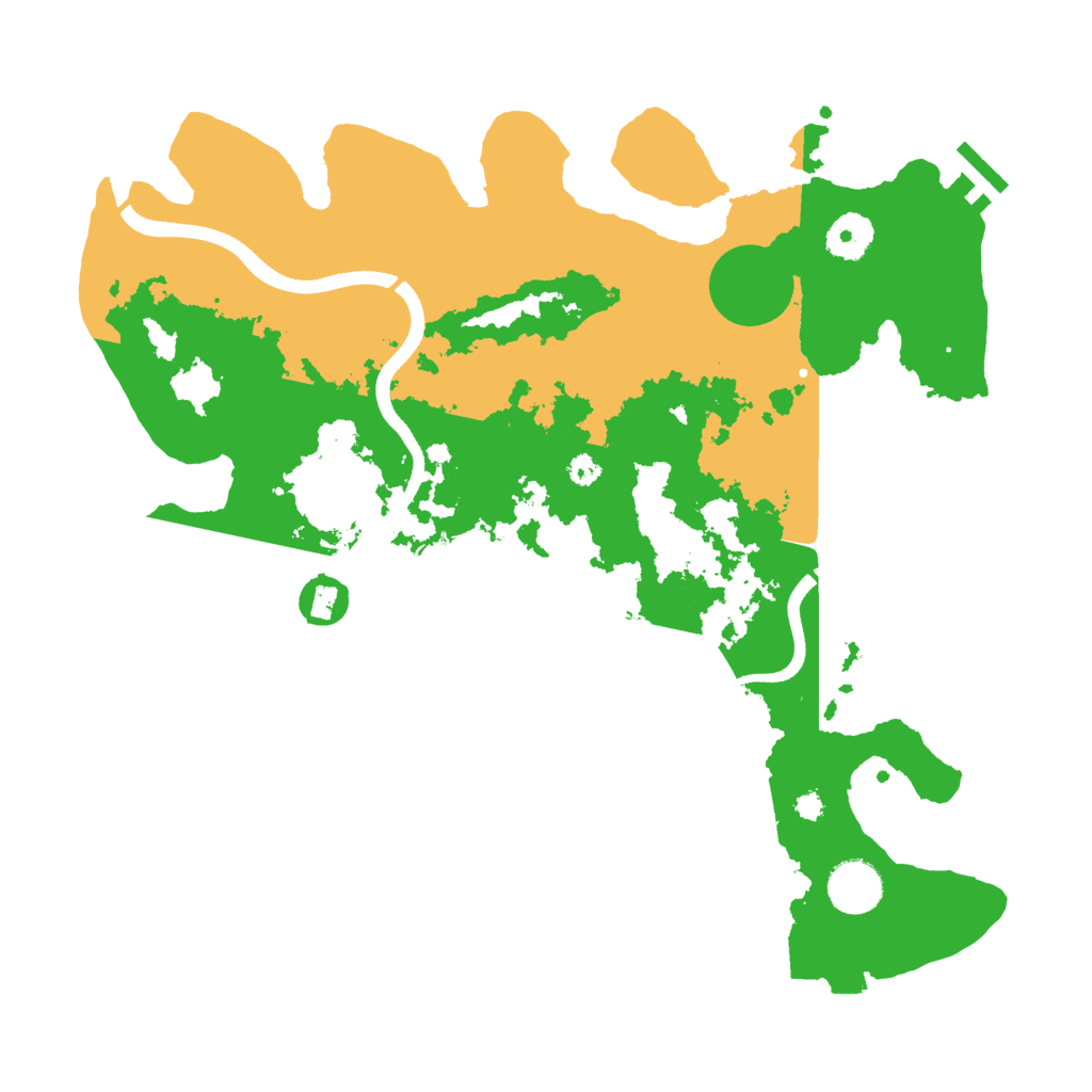 Biome Rust Map: Procedural Map, Size: 3550, Seed: 150820