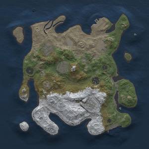 Thumbnail Rust Map: Procedural Map, Size: 3000, Seed: 700, 14 Monuments