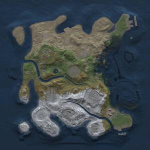 Thumbnail Rust Map: Procedural Map, Size: 3000, Seed: 700, 13 Monuments