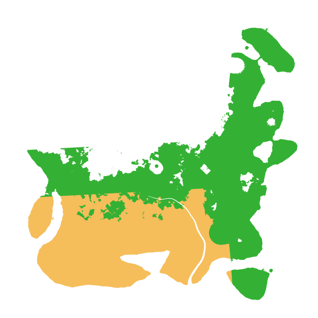 Biome Rust Map: Procedural Map, Size: 3550, Seed: 766444