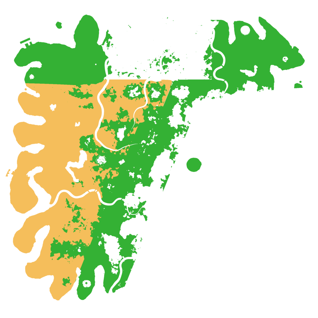 Biome Rust Map: Procedural Map, Size: 6000, Seed: 617781500