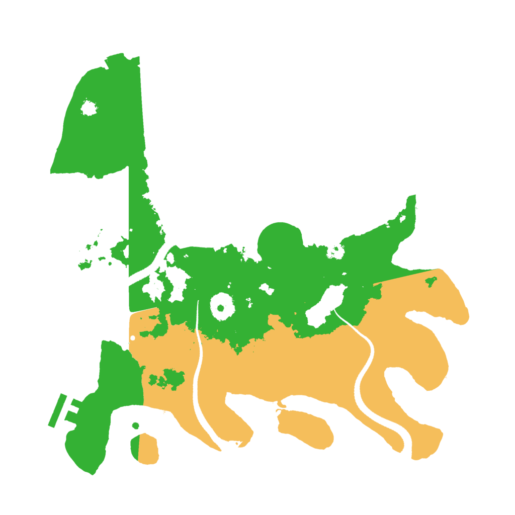 Biome Rust Map: Procedural Map, Size: 3000, Seed: 596926