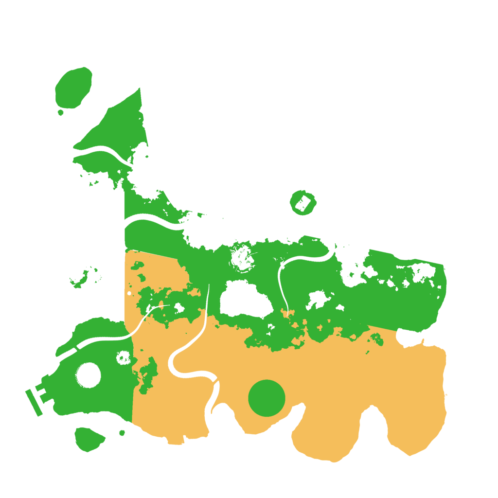 Biome Rust Map: Procedural Map, Size: 3550, Seed: 204633