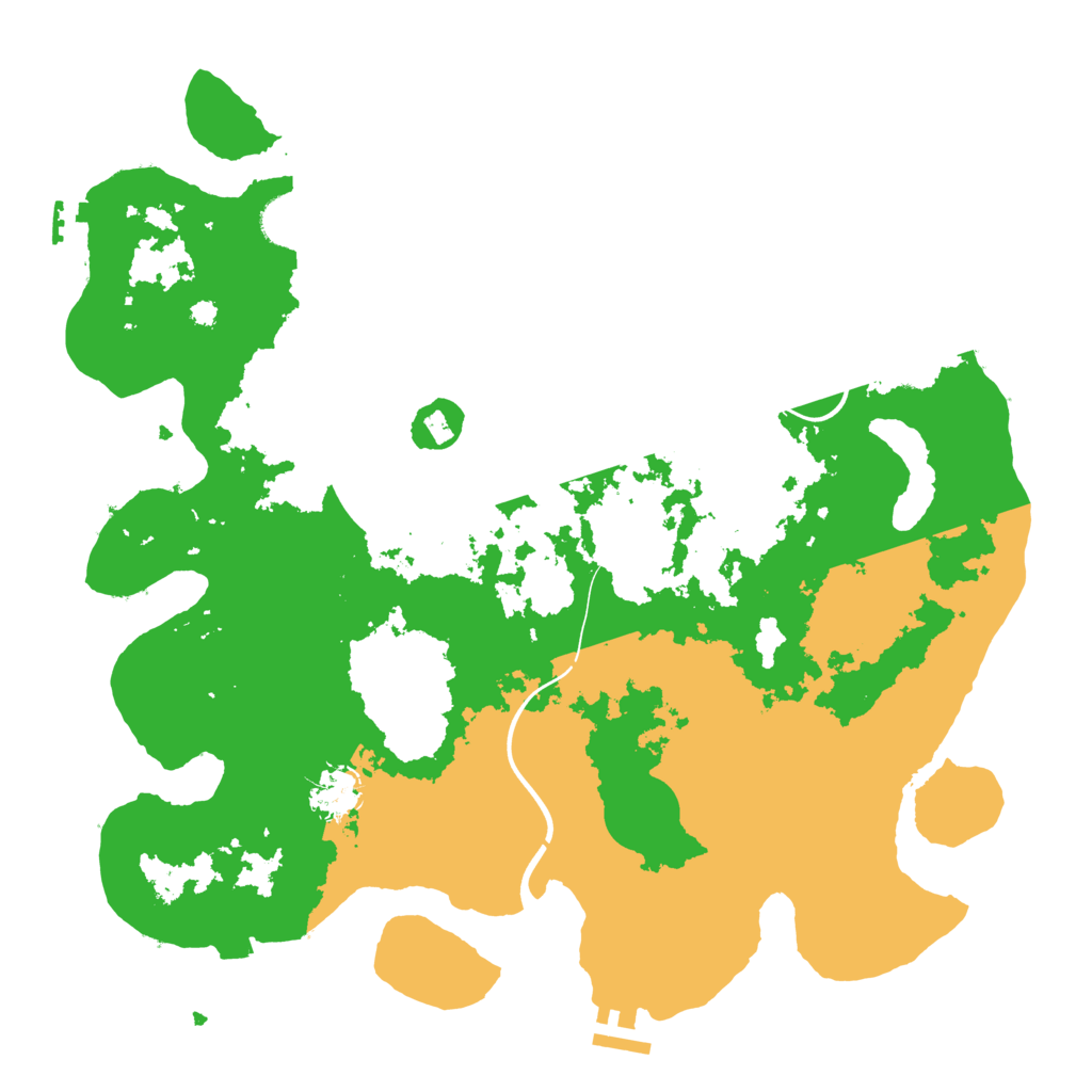 Biome Rust Map: Procedural Map, Size: 3800, Seed: 864952663