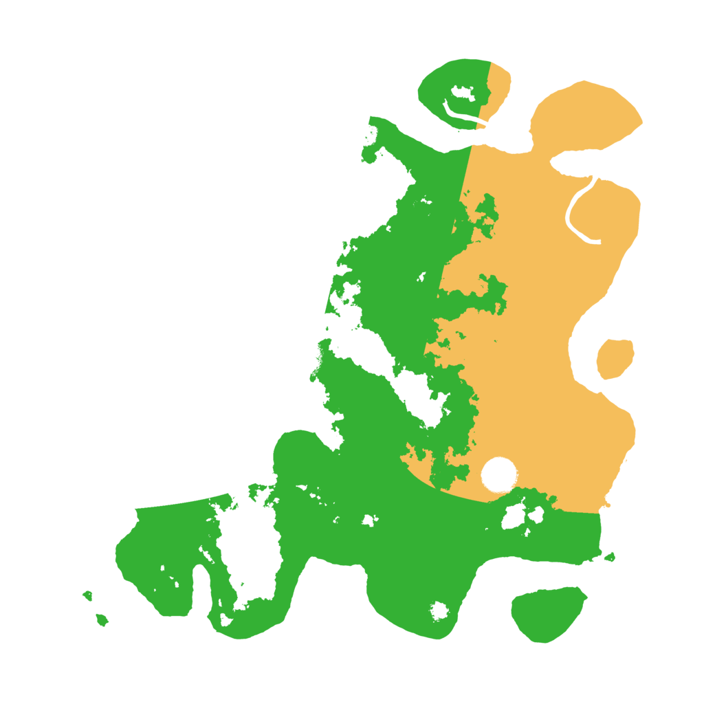 Biome Rust Map: Procedural Map, Size: 3500, Seed: 50069