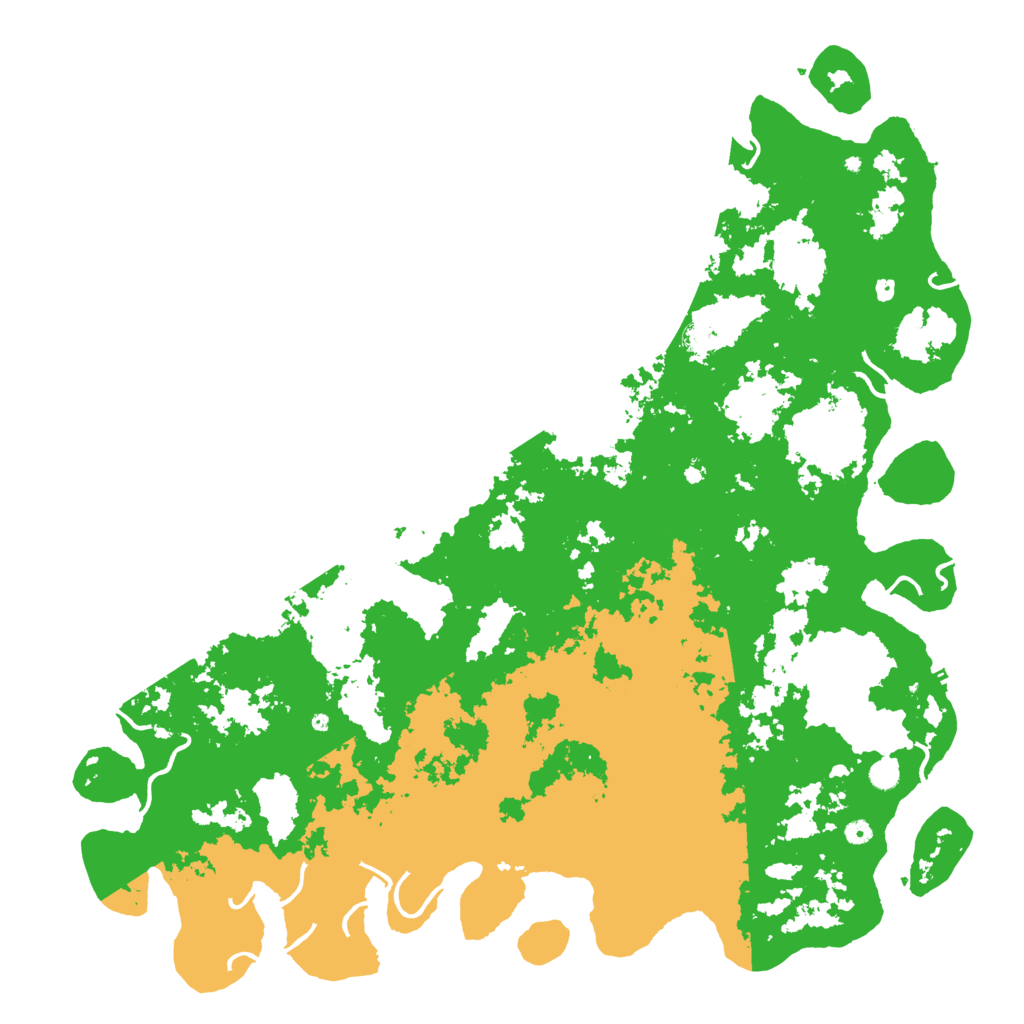 Biome Rust Map: Procedural Map, Size: 6000, Seed: 495060789