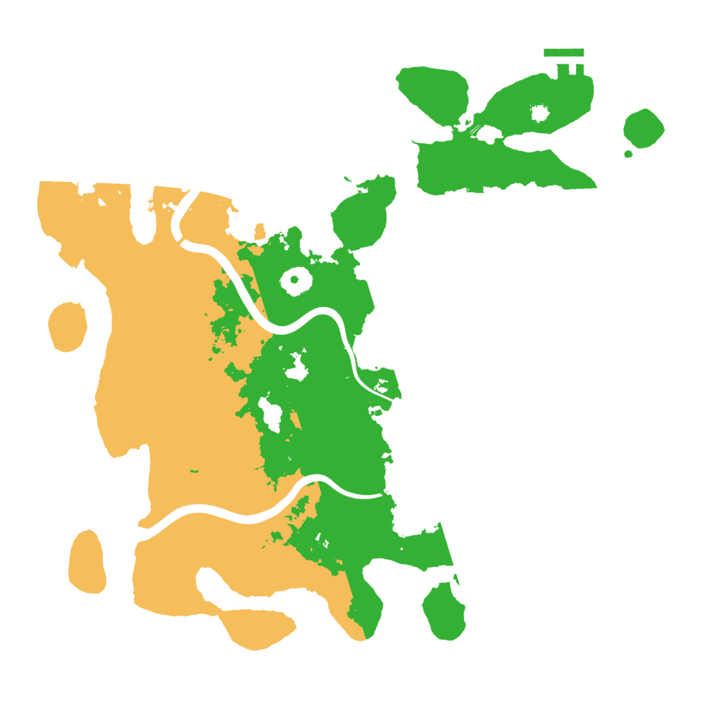 Biome Rust Map: Procedural Map, Size: 3550, Seed: 375295