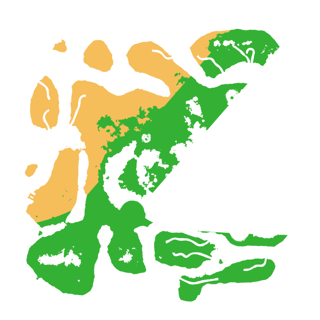 Biome Rust Map: Procedural Map, Size: 3500, Seed: 64