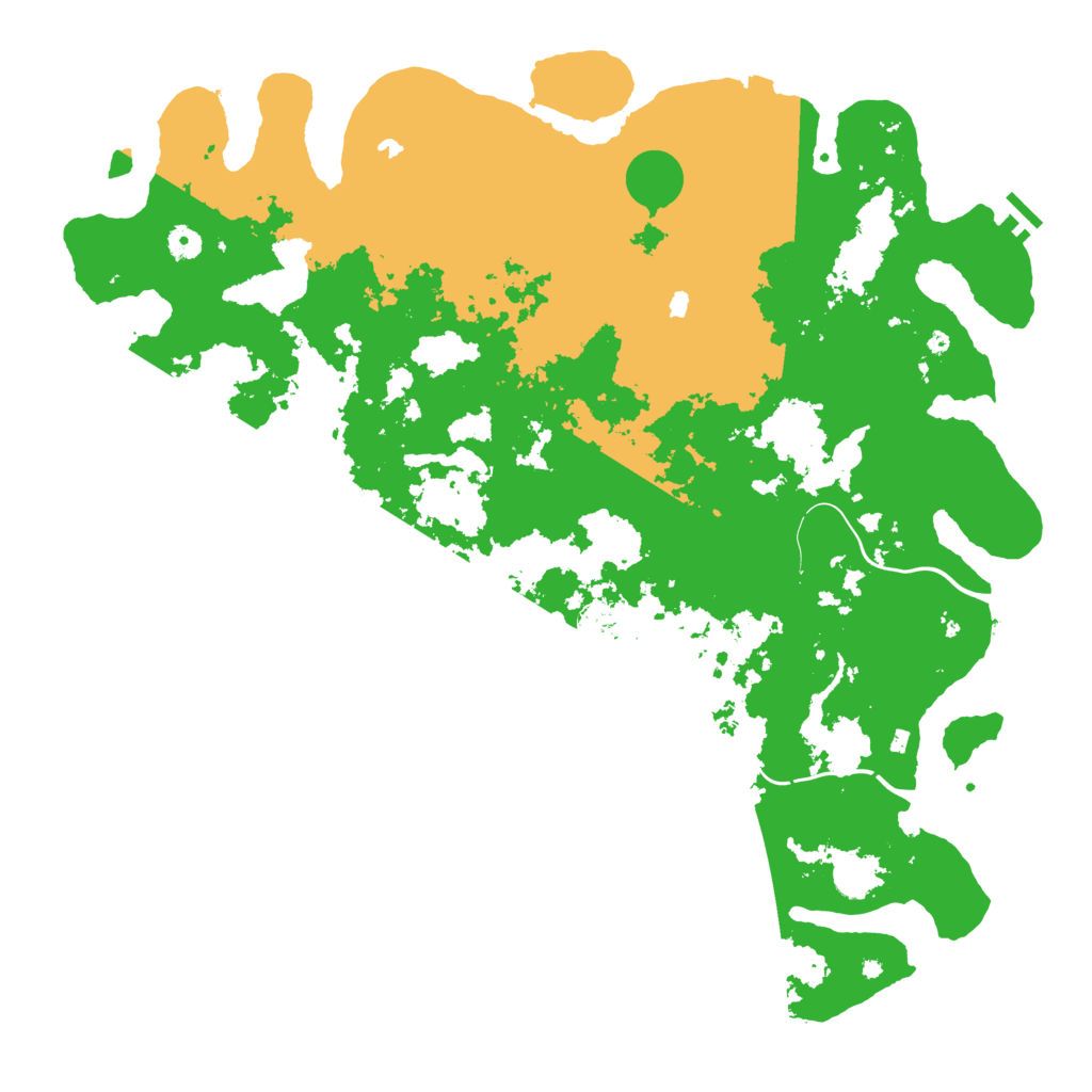 Biome Rust Map: Procedural Map, Size: 5000, Seed: 15288493