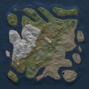 Thumbnail Rust Map: Procedural Map, Size: 4000, Seed: 2028, 17 Monuments