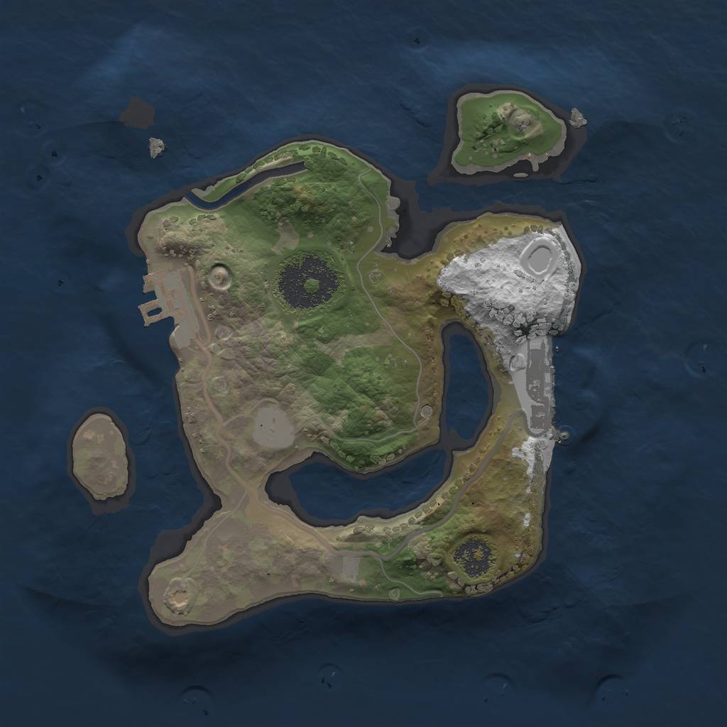 Rust Map: Procedural Map, Size: 2000, Seed: 13838, 7 Monuments