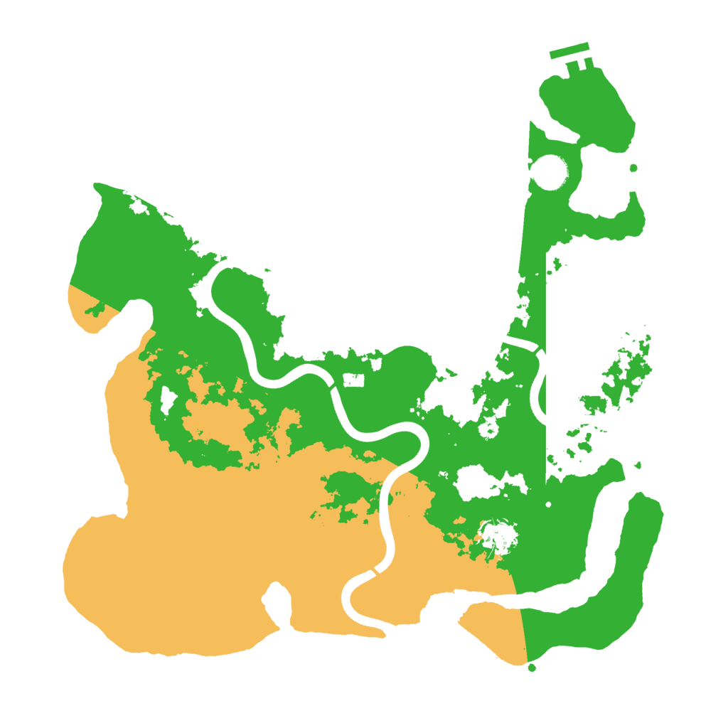 Biome Rust Map: Procedural Map, Size: 3700, Seed: 2562692