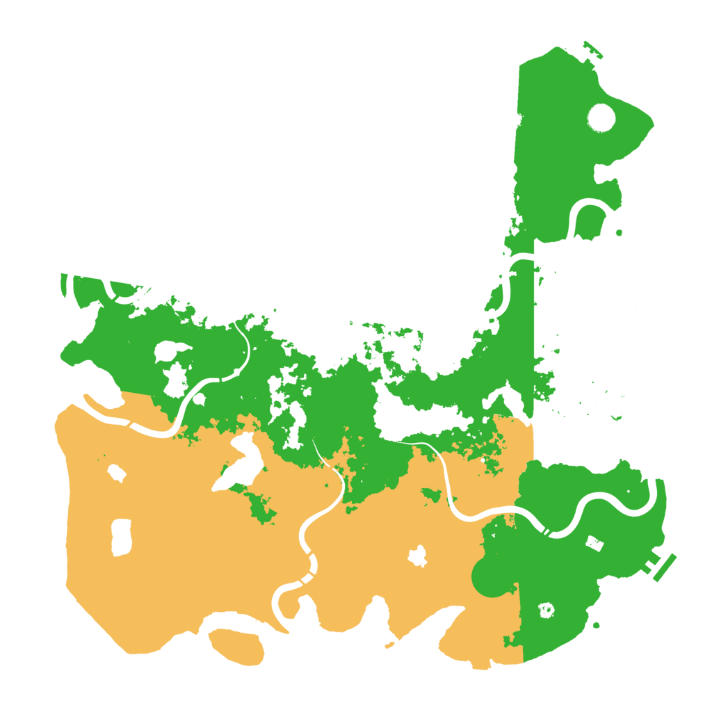 Biome Rust Map: Procedural Map, Size: 4500, Seed: 423876