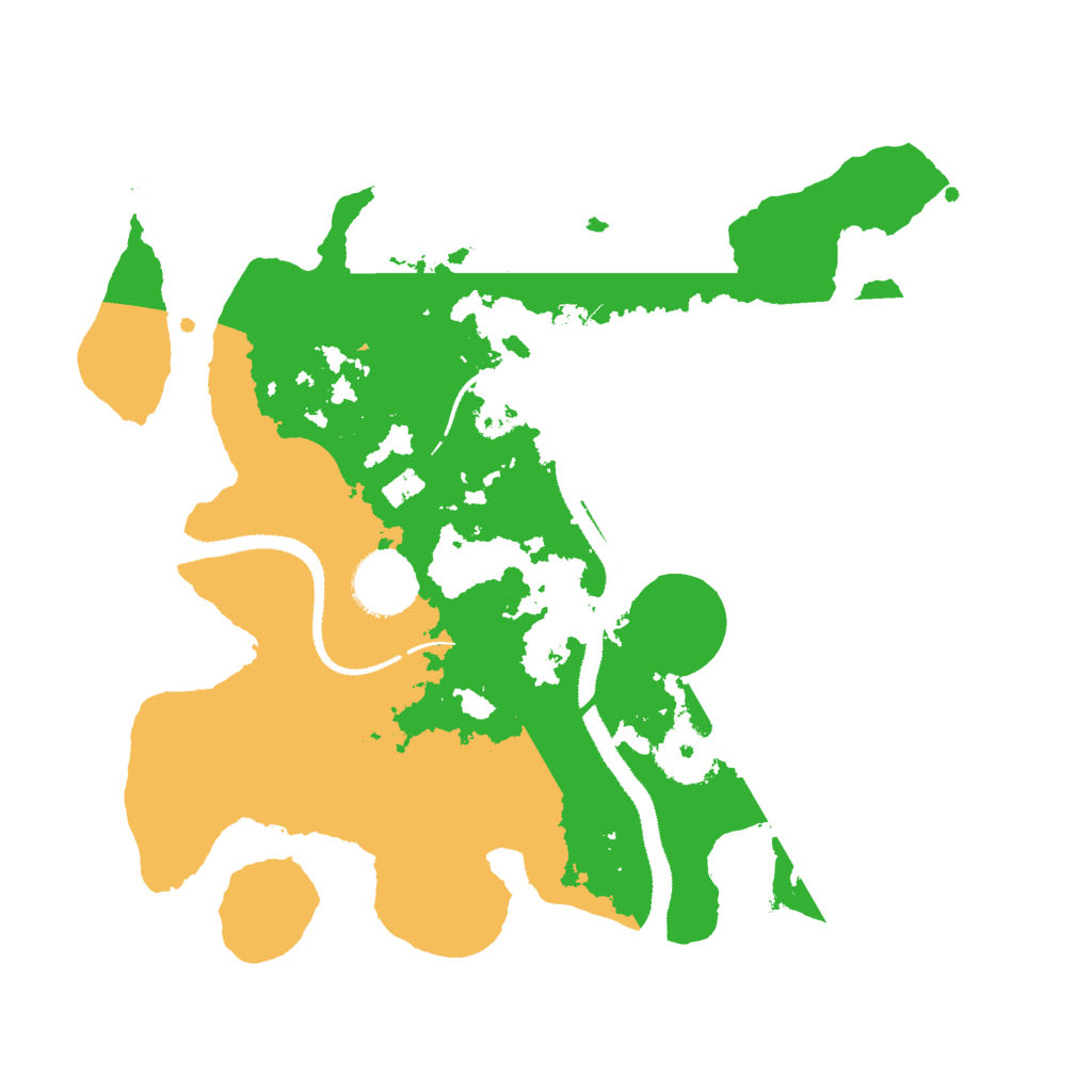 Biome Rust Map: Procedural Map, Size: 3000, Seed: 2035756948