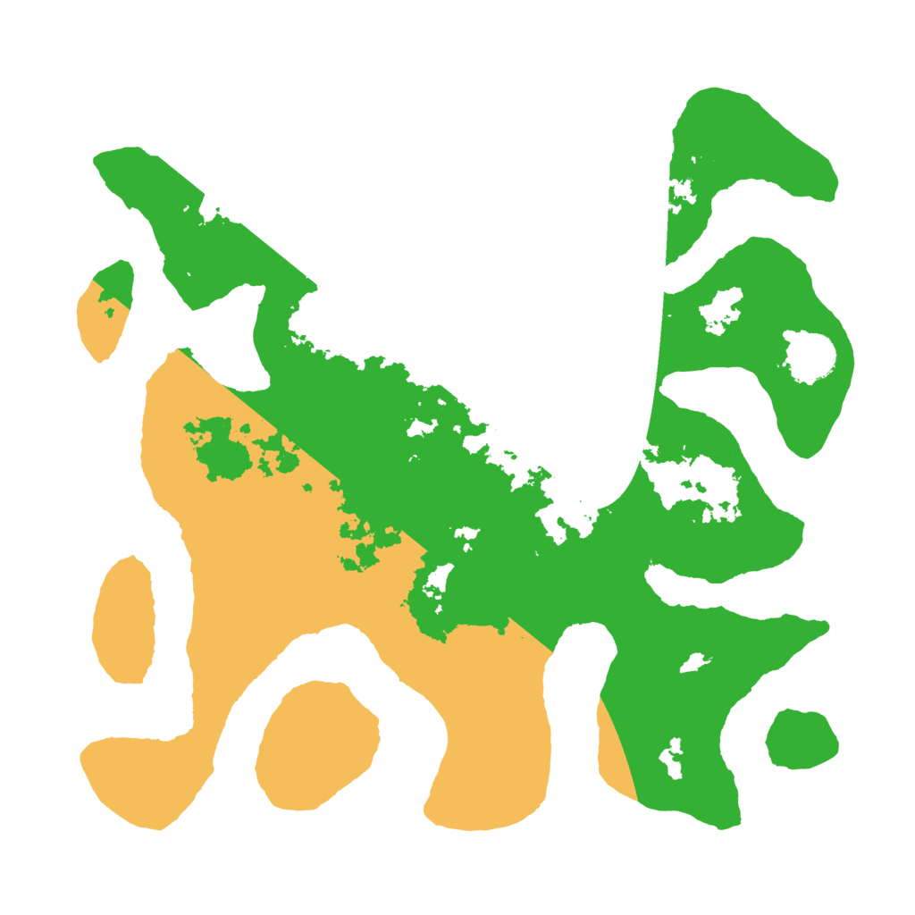 Biome Rust Map: Barren, Size: 3500, Seed: 286