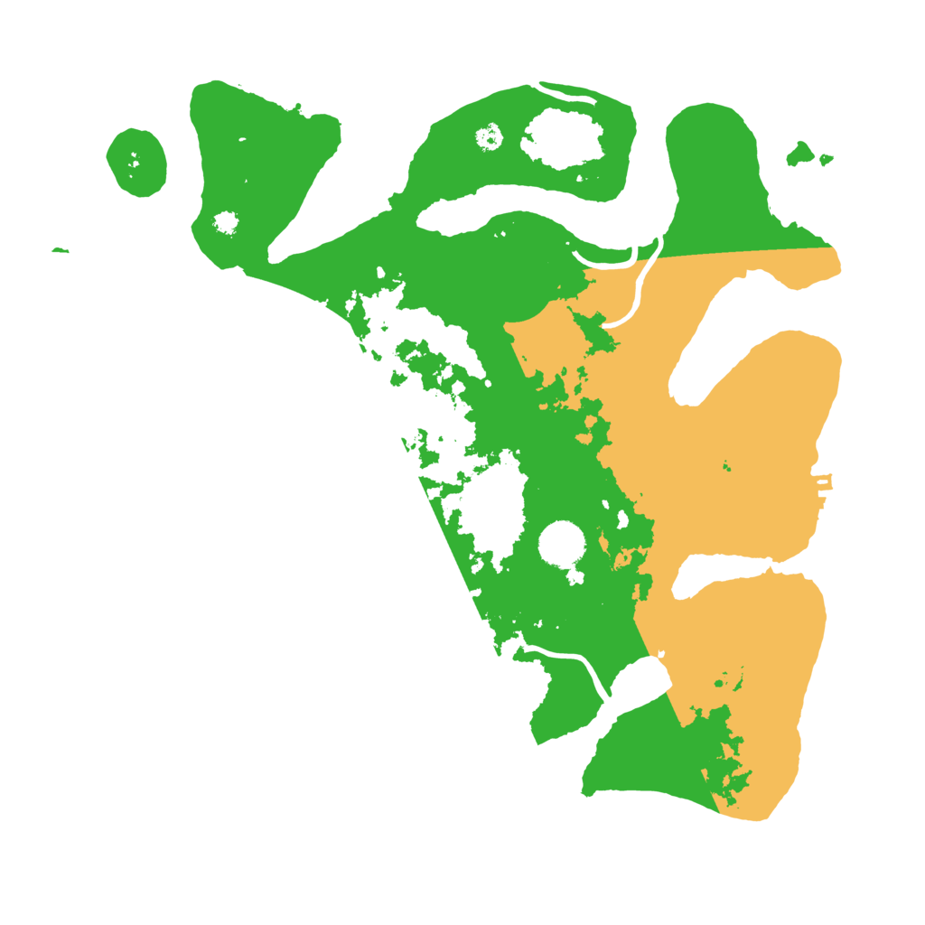 Biome Rust Map: Procedural Map, Size: 3555, Seed: 334890