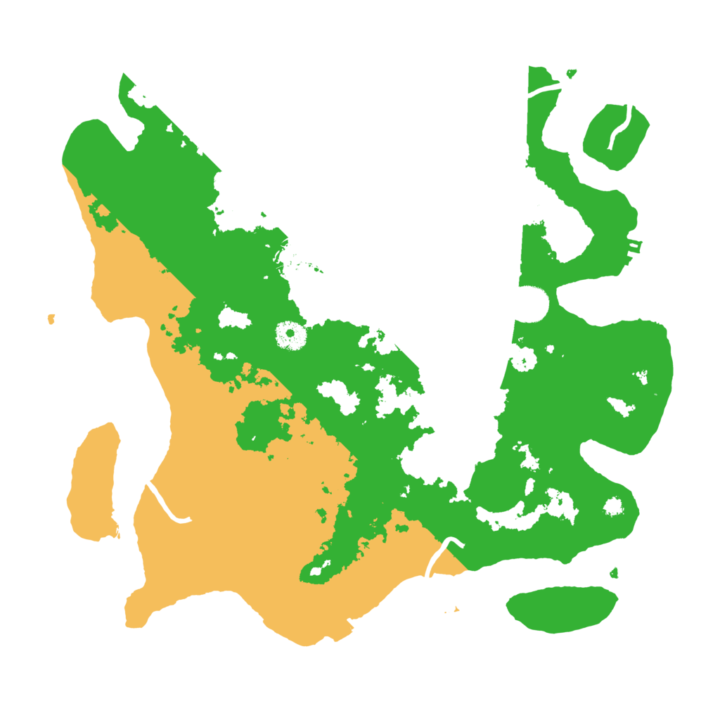 Biome Rust Map: Procedural Map, Size: 3550, Seed: 822654