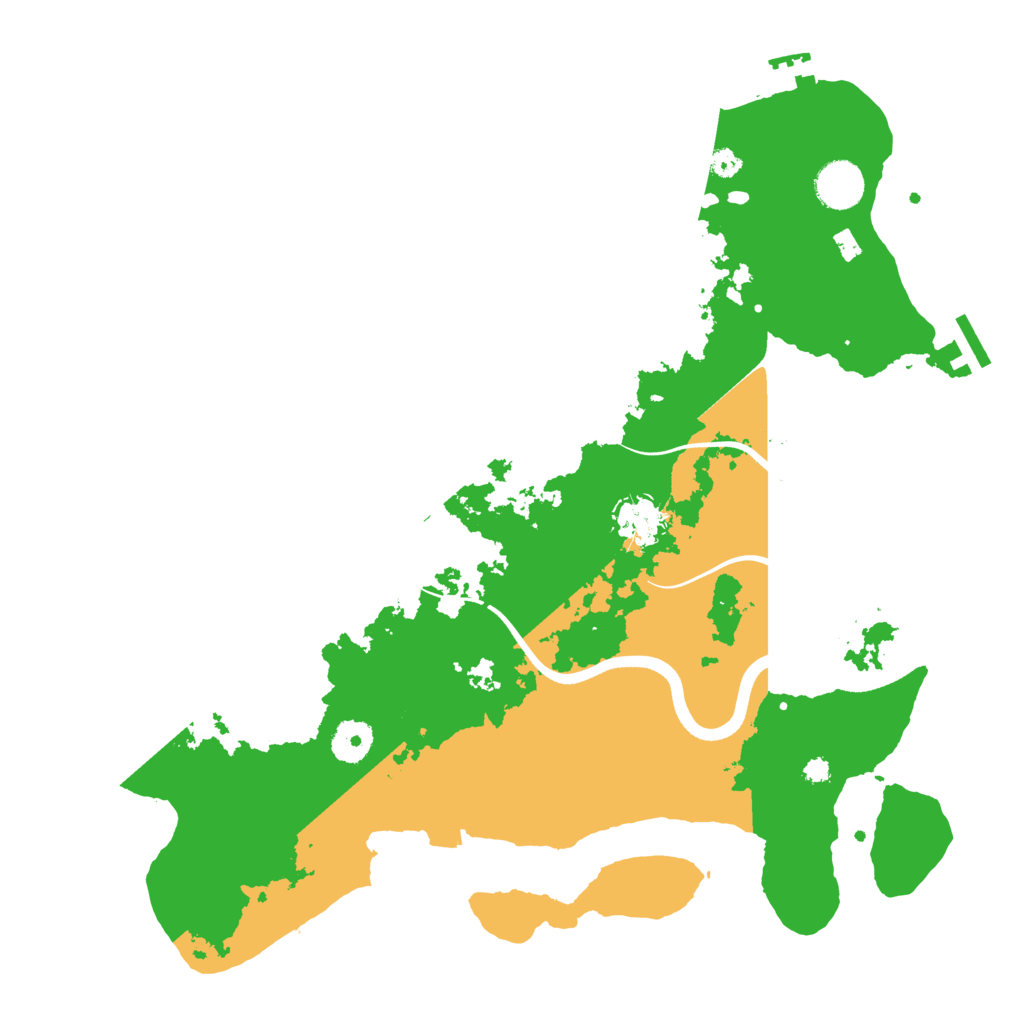 Biome Rust Map: Procedural Map, Size: 3700, Seed: 1761320