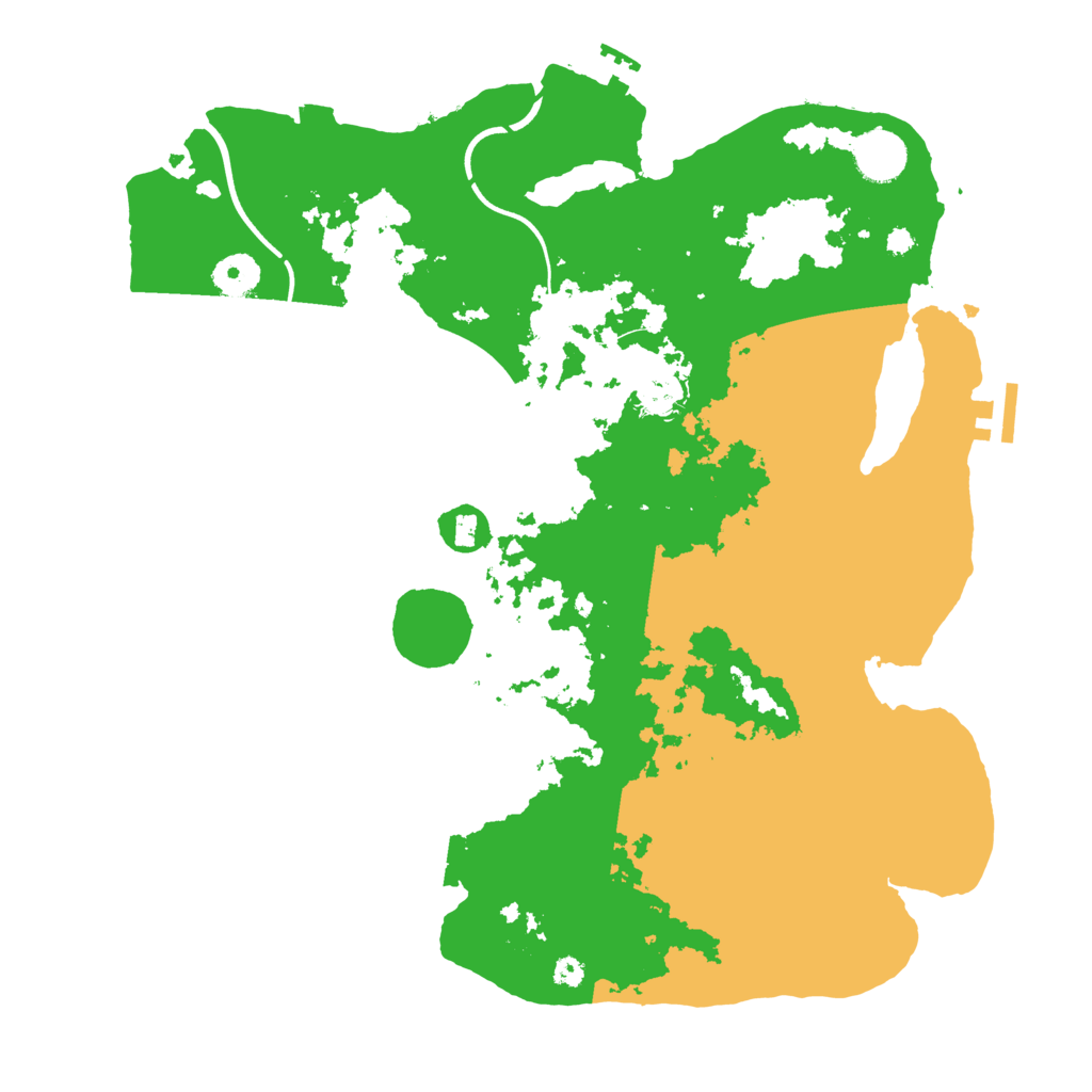 Biome Rust Map: Procedural Map, Size: 3700, Seed: 2623528