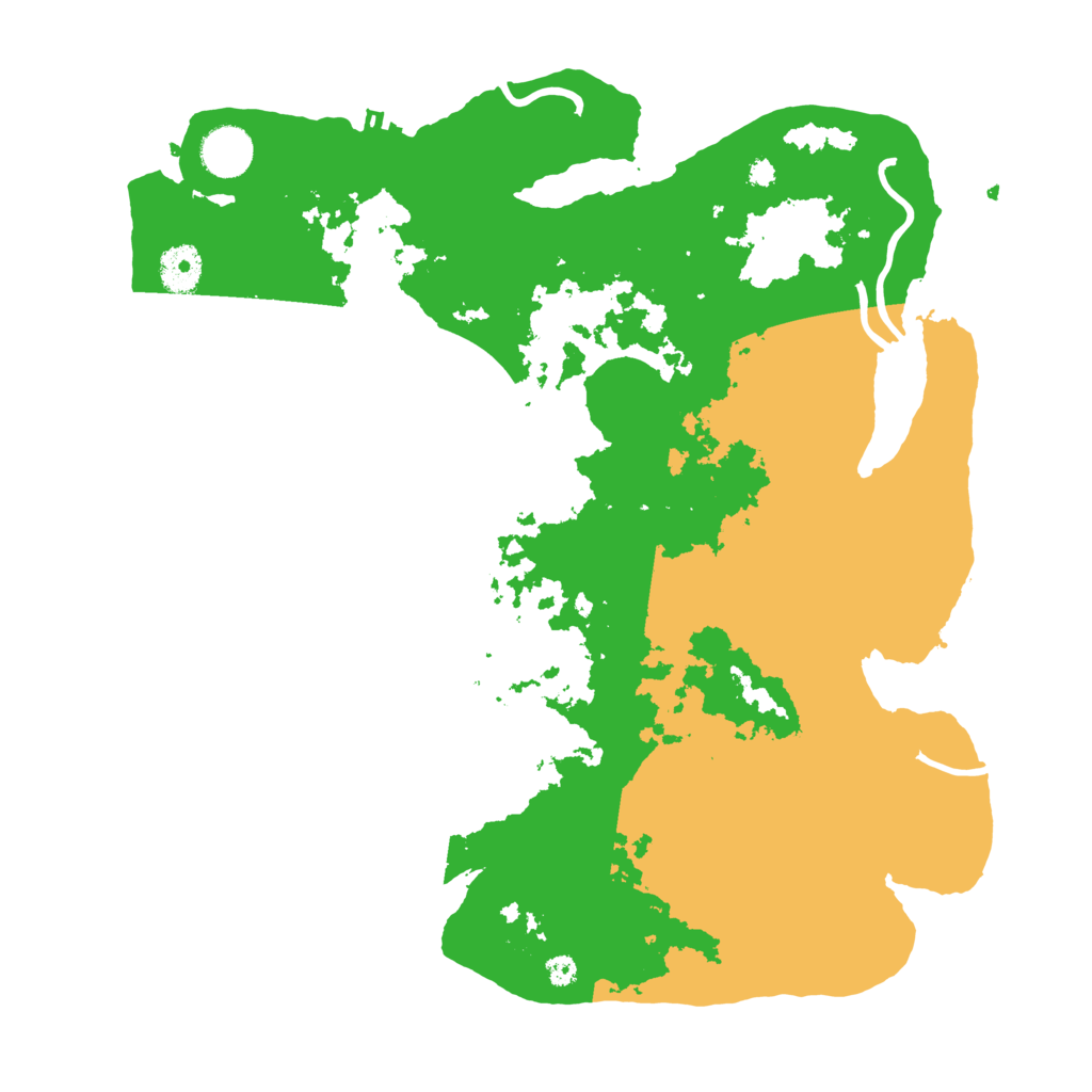 Biome Rust Map: Procedural Map, Size: 3700, Seed: 2623528