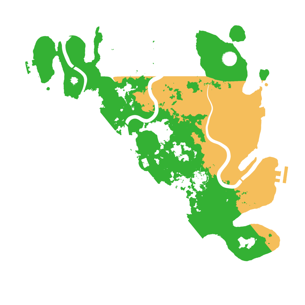 Biome Rust Map: Procedural Map, Size: 3700, Seed: 548375