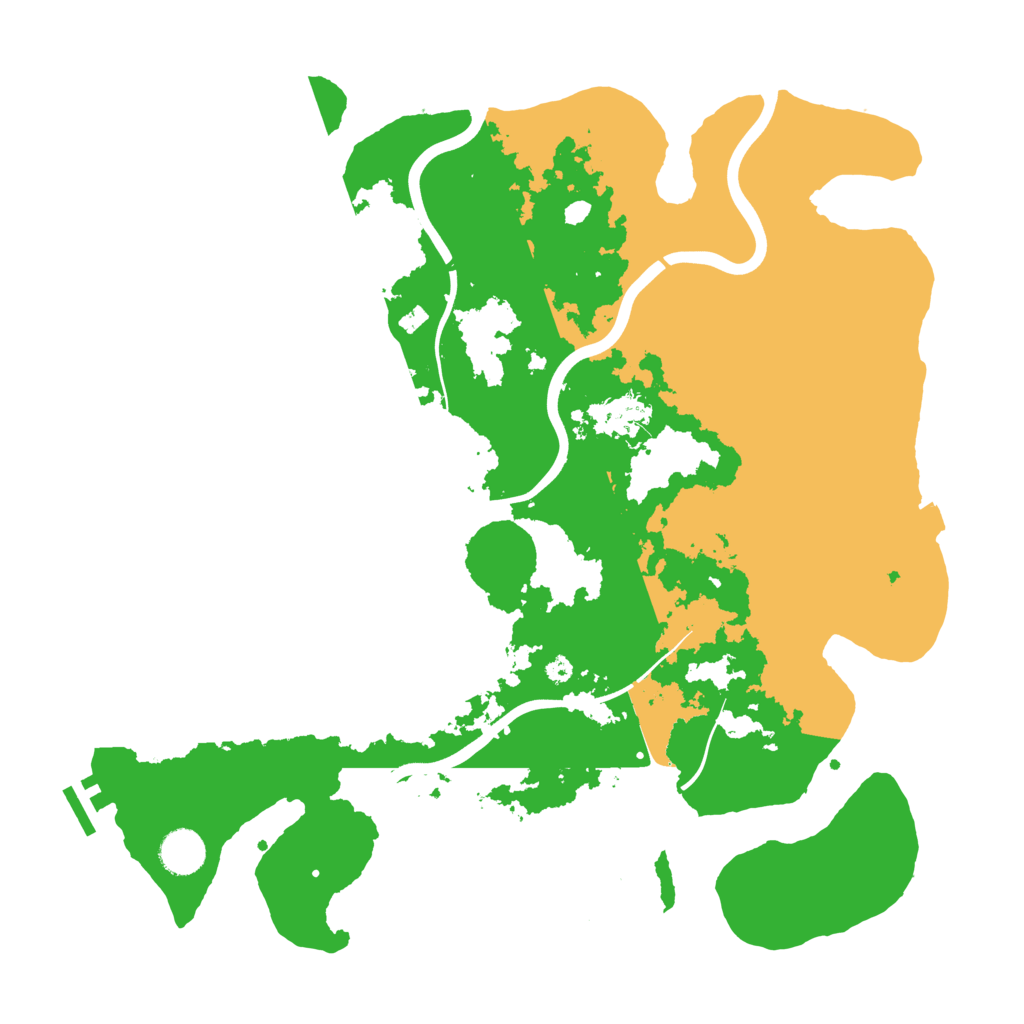 Biome Rust Map: Procedural Map, Size: 3950, Seed: 1678091931