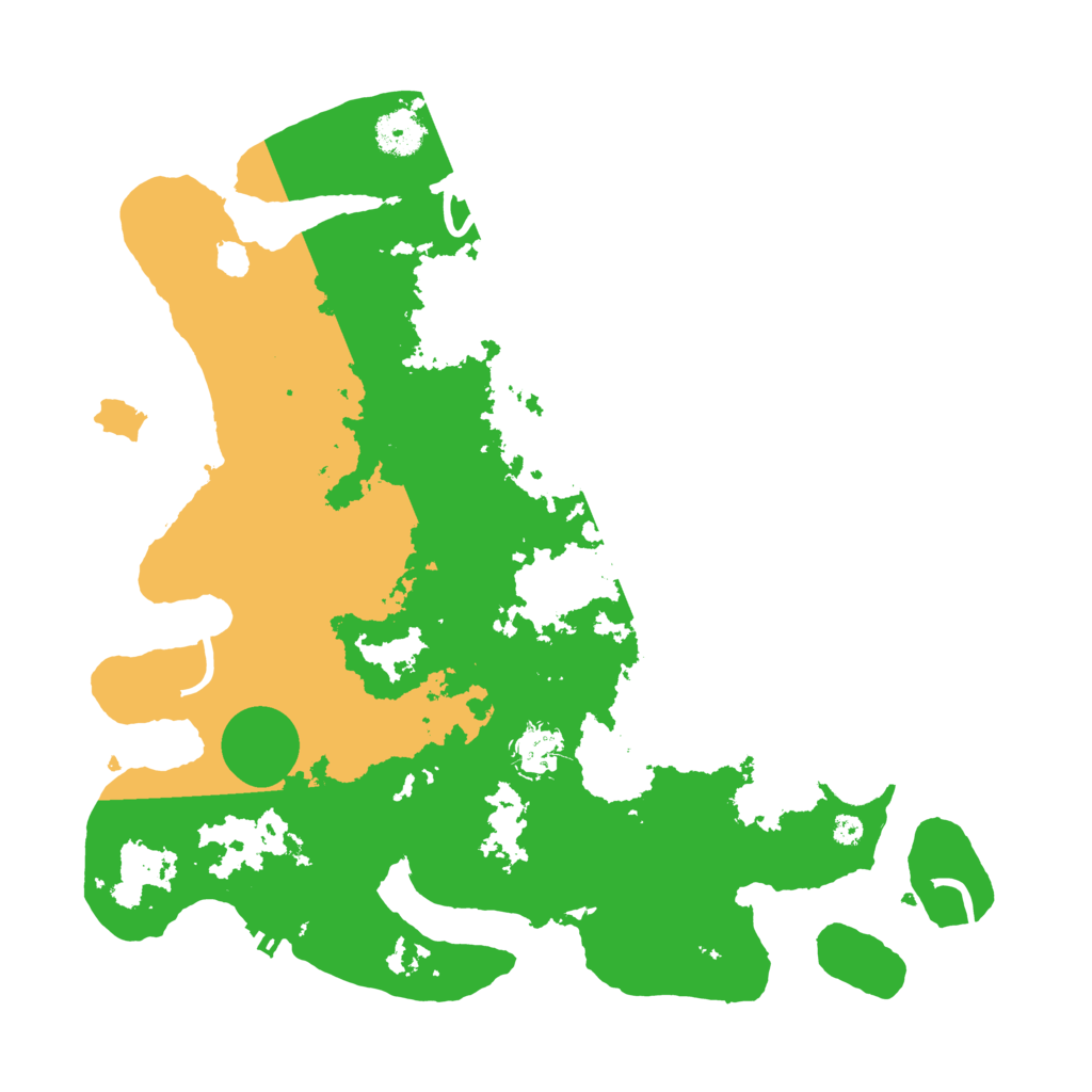 Biome Rust Map: Procedural Map, Size: 3700, Seed: 3761207