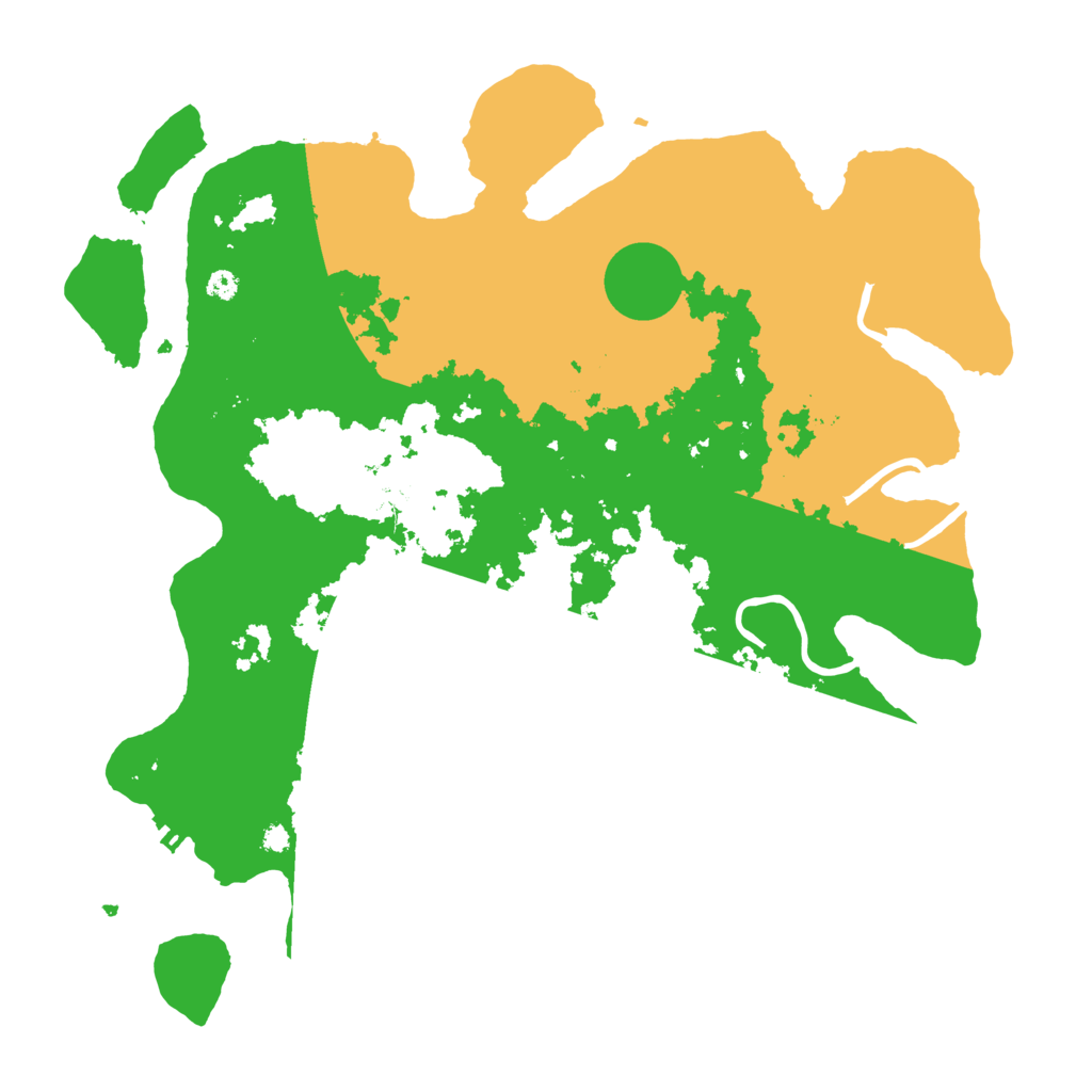 Biome Rust Map: Procedural Map, Size: 3700, Seed: 3242366