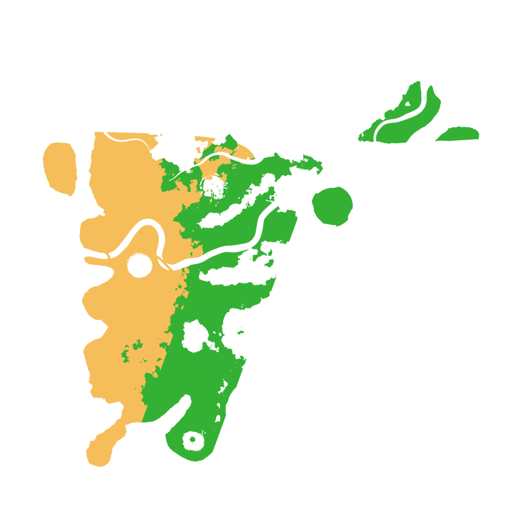 Biome Rust Map: Procedural Map, Size: 3700, Seed: 1699039