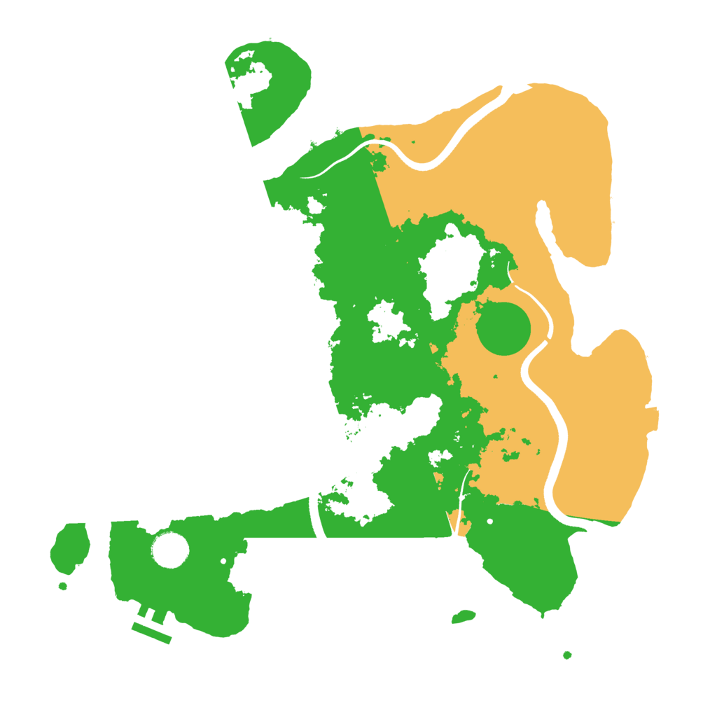 Biome Rust Map: Procedural Map, Size: 3550, Seed: 416594