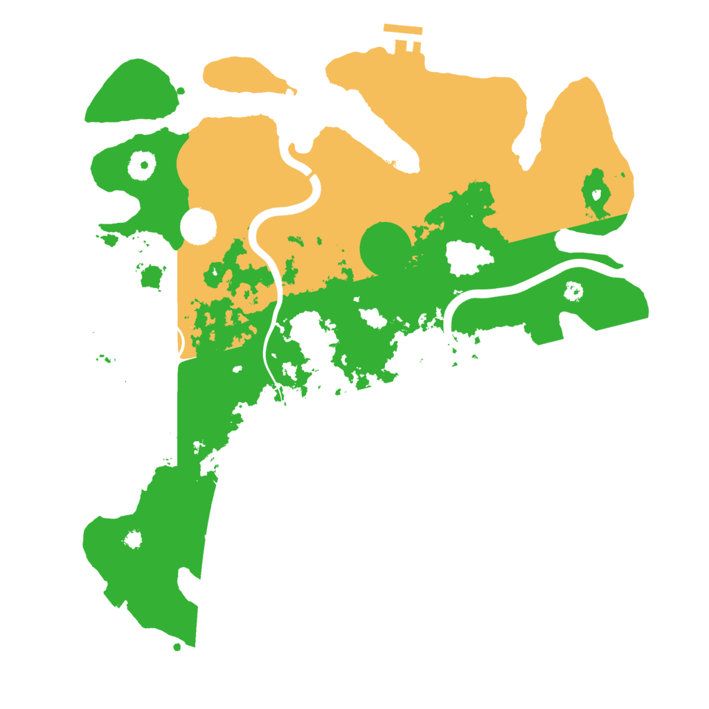 Biome Rust Map: Procedural Map, Size: 3700, Seed: 1356374