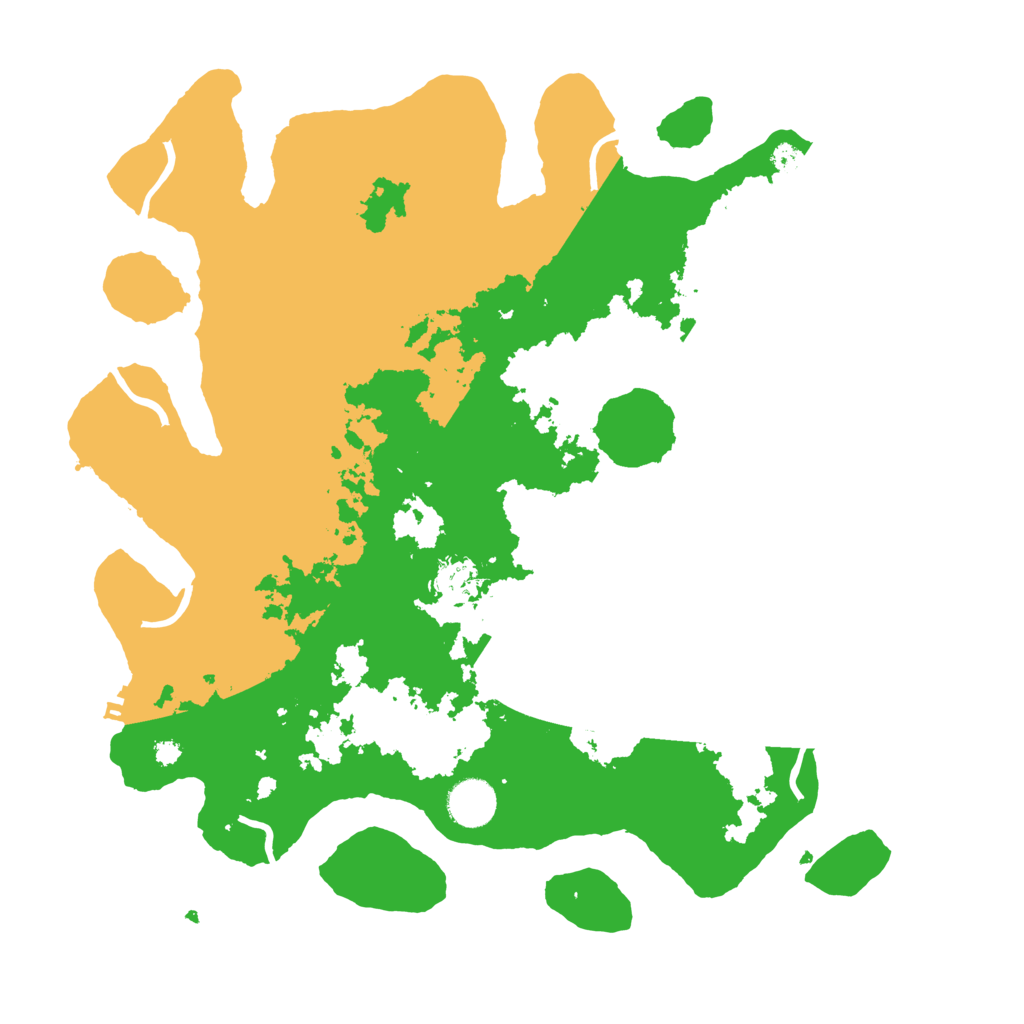 Biome Rust Map: Procedural Map, Size: 3700, Seed: 4008881