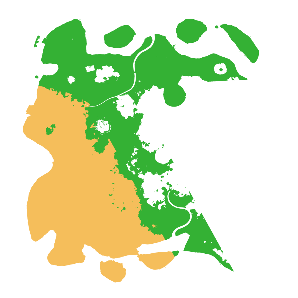 Biome Rust Map: Procedural Map, Size: 3700, Seed: 3119516