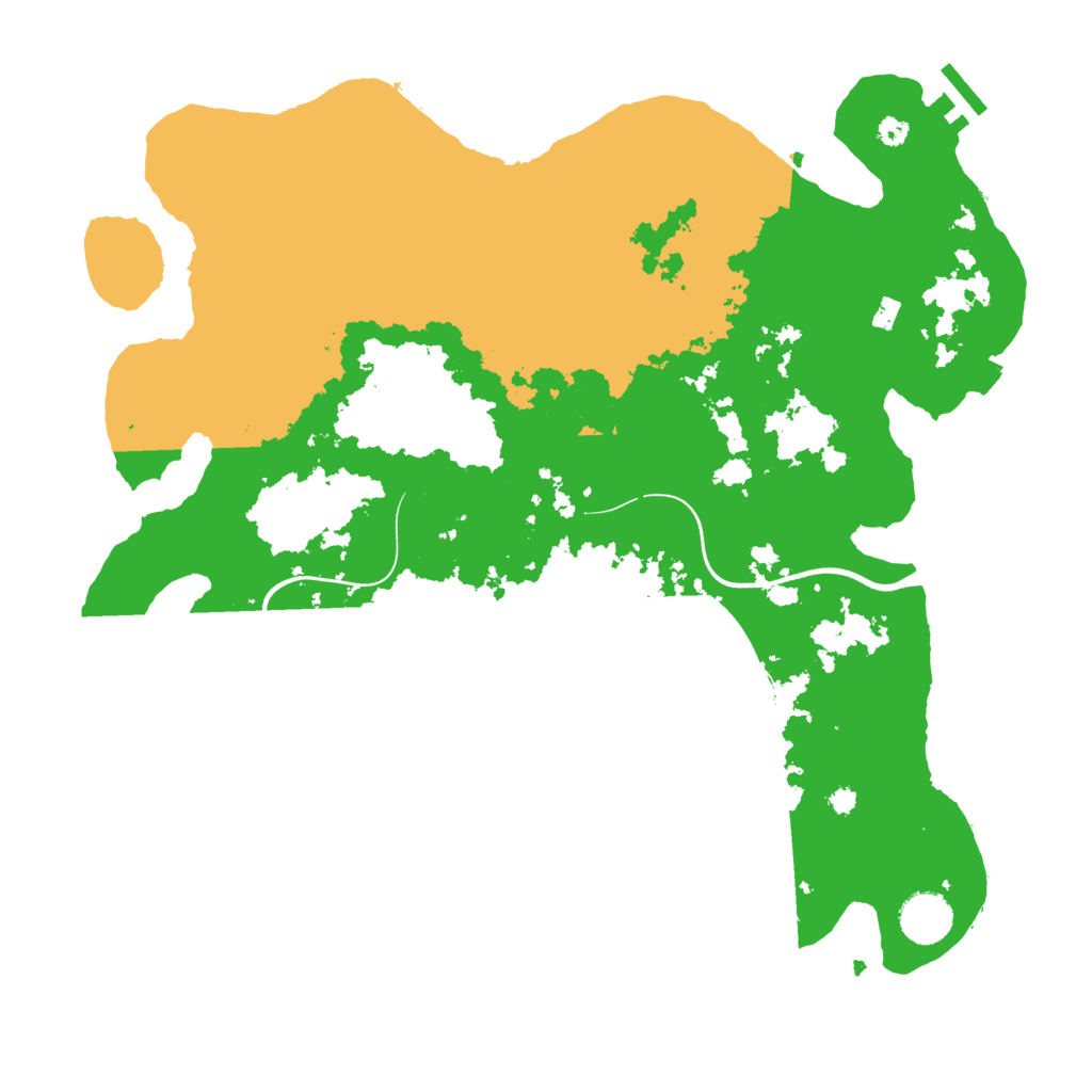 Biome Rust Map: Procedural Map, Size: 3700, Seed: 5545918