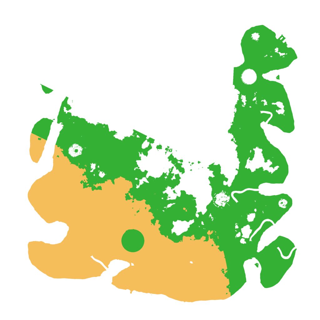 Biome Rust Map: Procedural Map, Size: 3700, Seed: 3236656