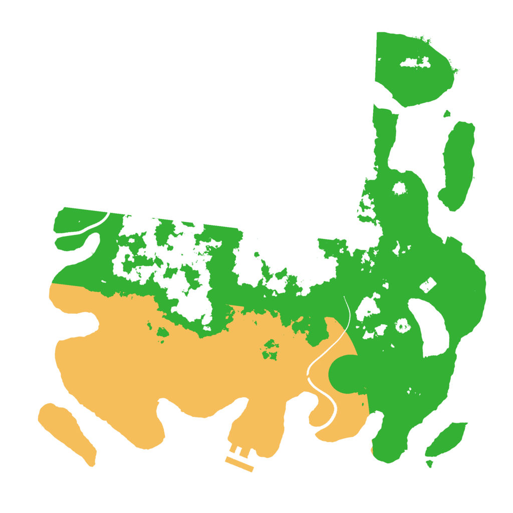 Biome Rust Map: Procedural Map, Size: 3550, Seed: 302936