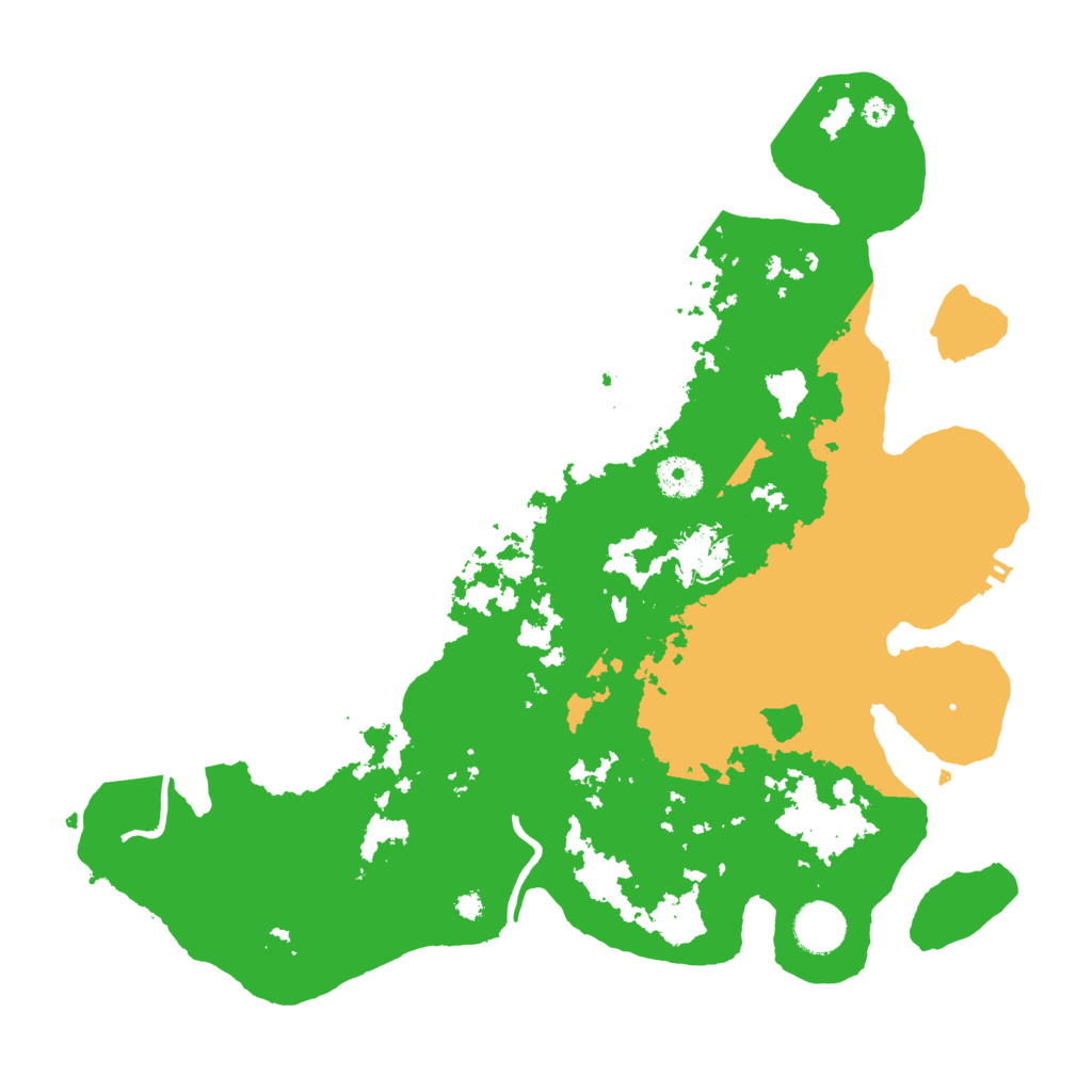 Biome Rust Map: Procedural Map, Size: 3700, Seed: 460257