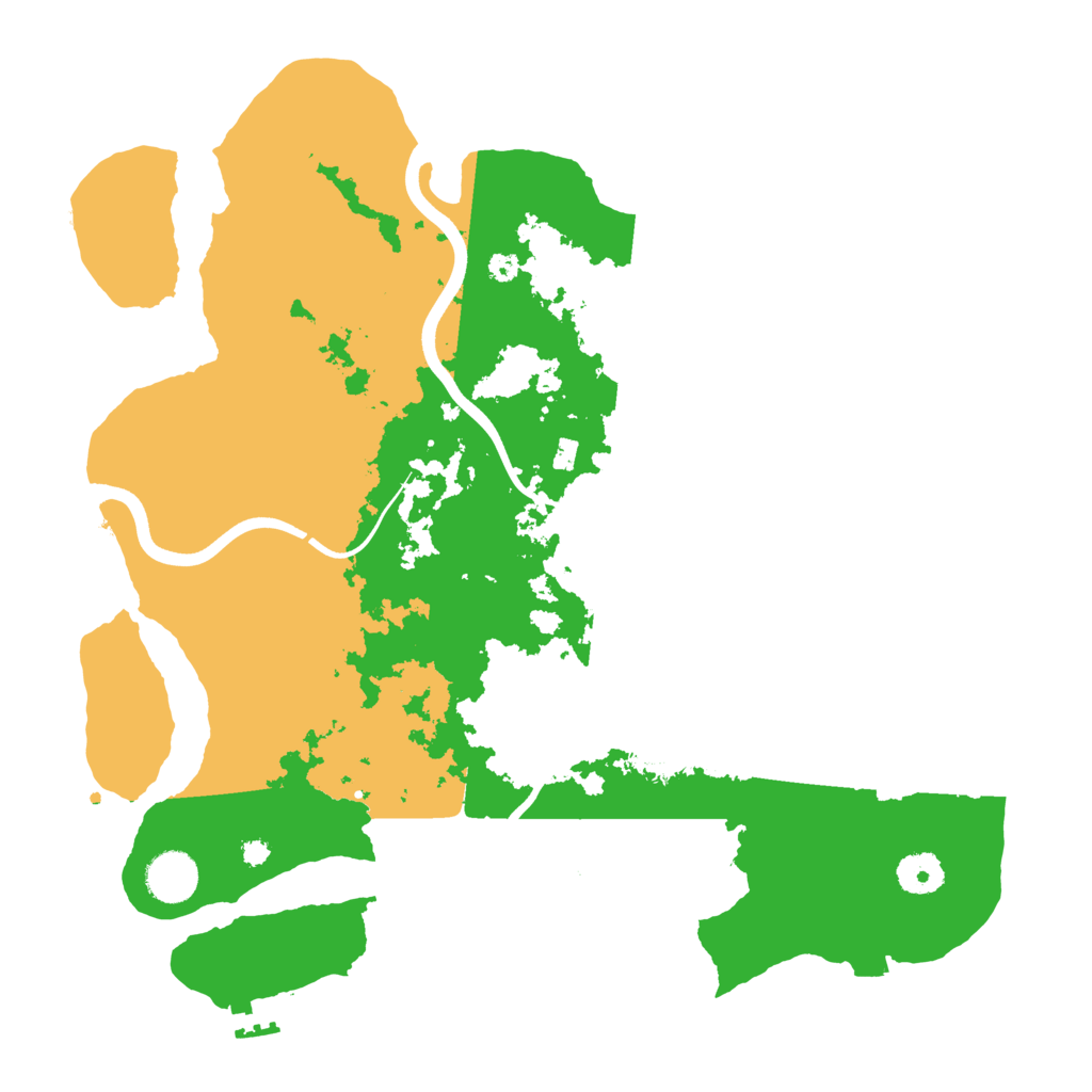 Biome Rust Map: Procedural Map, Size: 3700, Seed: 6024005