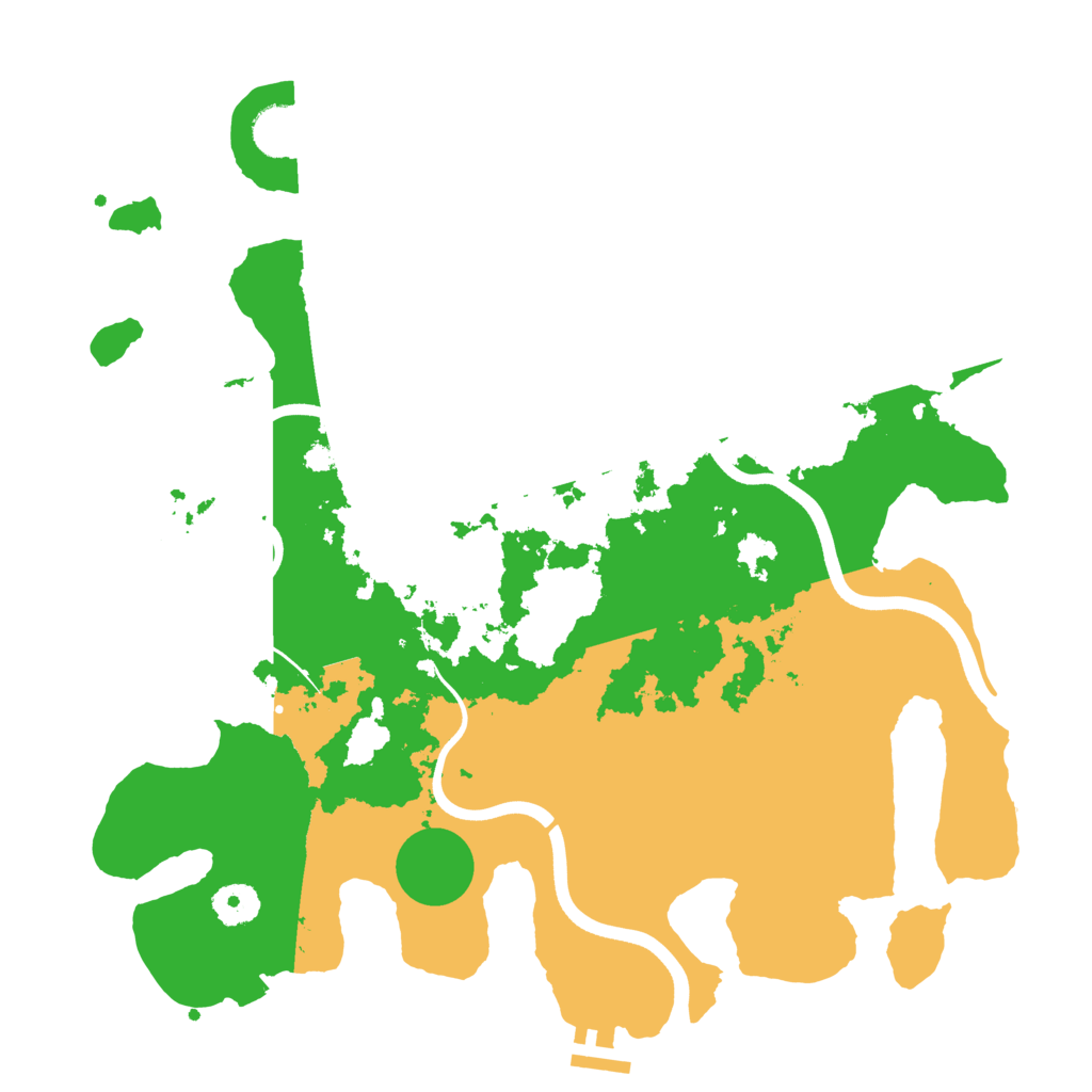 Biome Rust Map: Procedural Map, Size: 3700, Seed: 5304984