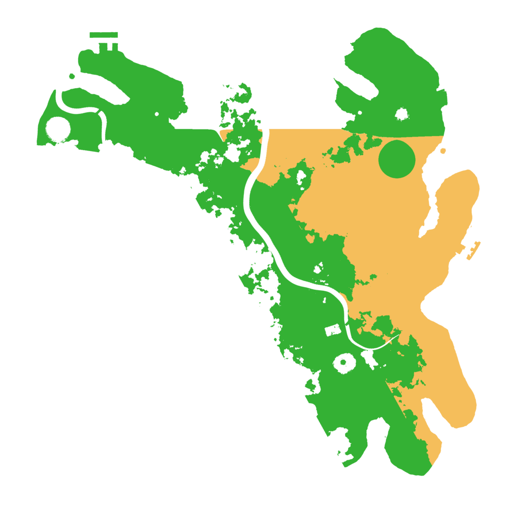 Biome Rust Map: Procedural Map, Size: 3700, Seed: 3114298