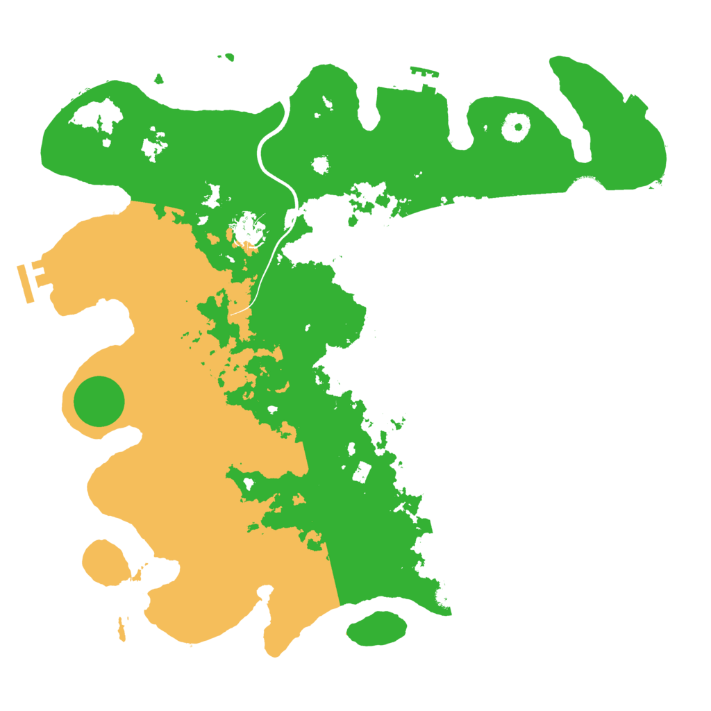 Biome Rust Map: Procedural Map, Size: 3700, Seed: 838732