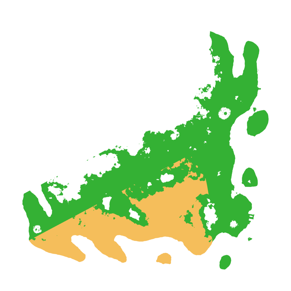 Biome Rust Map: Procedural Map, Size: 3700, Seed: 5672277