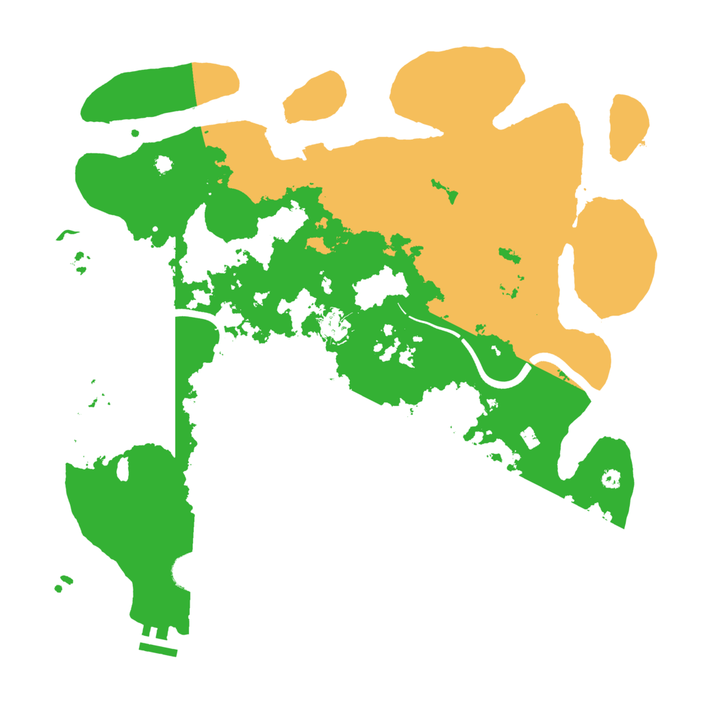 Biome Rust Map: Procedural Map, Size: 3700, Seed: 3290338