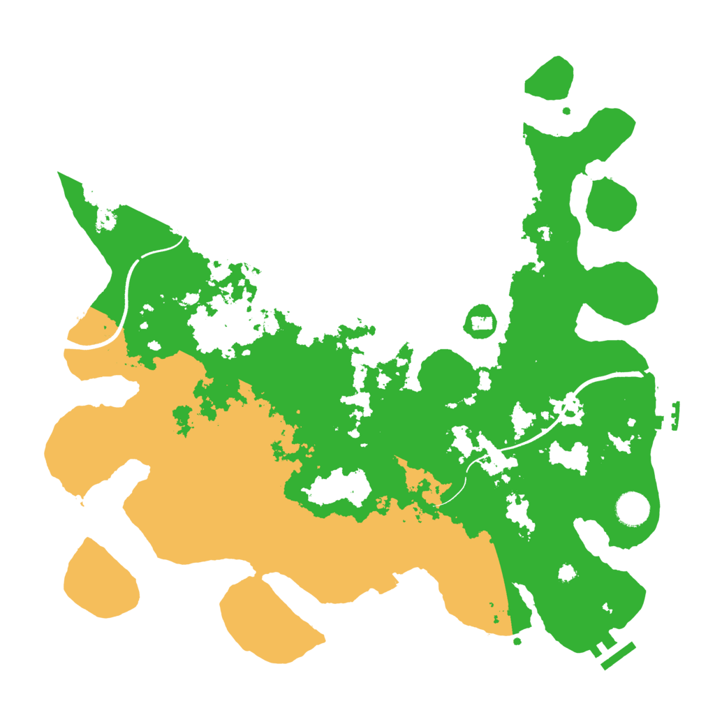 Biome Rust Map: Procedural Map, Size: 3700, Seed: 2403804