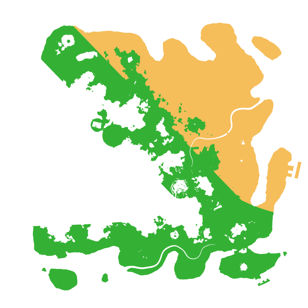 Biome Rust Map: Procedural Map, Size: 3700, Seed: 5671514