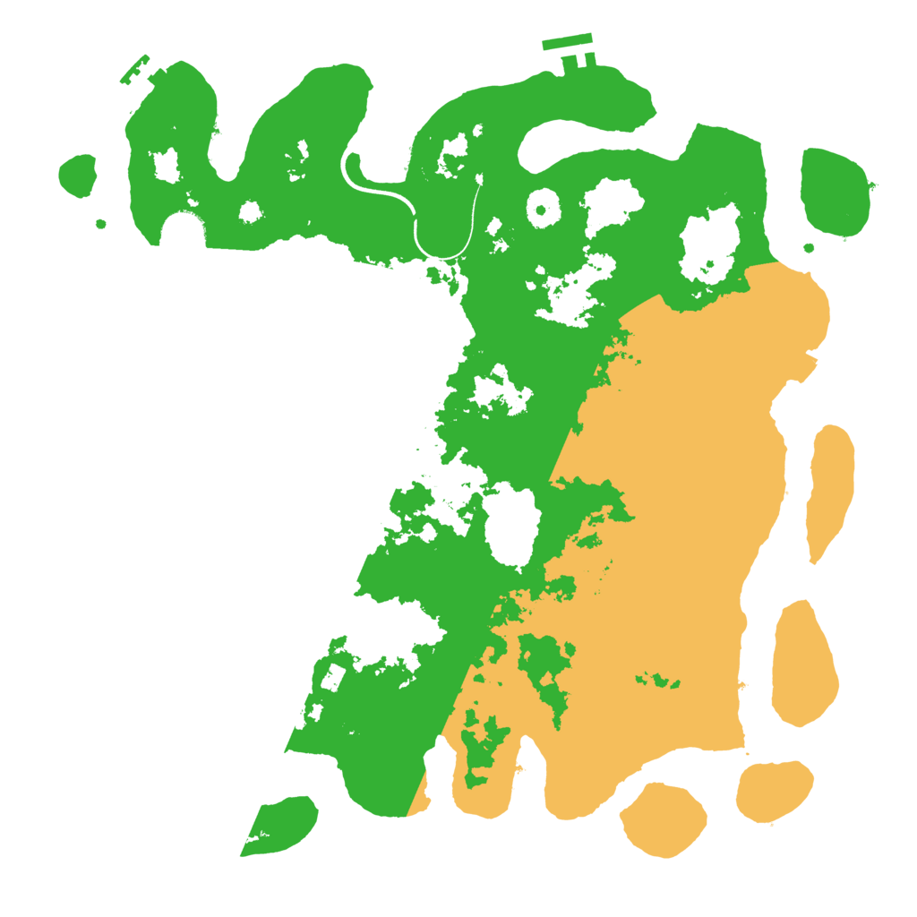 Biome Rust Map: Procedural Map, Size: 3700, Seed: 3370891