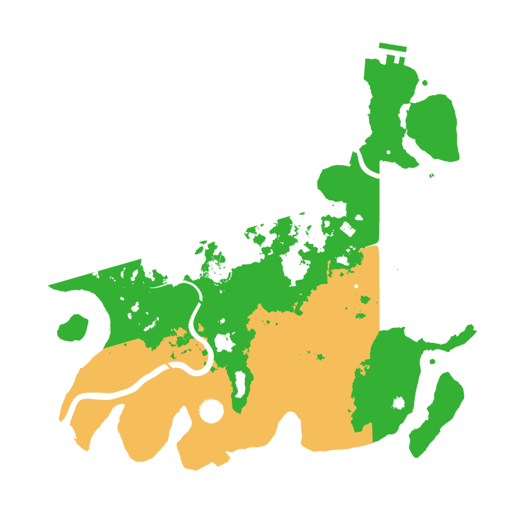 Biome Rust Map: Procedural Map, Size: 3700, Seed: 4217103